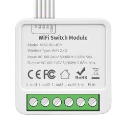 Smart Life WiFi 4 Gang Mini Switch