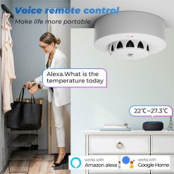 Tuya WiFi Smoke Detector with Temperature & Humidity Sensors